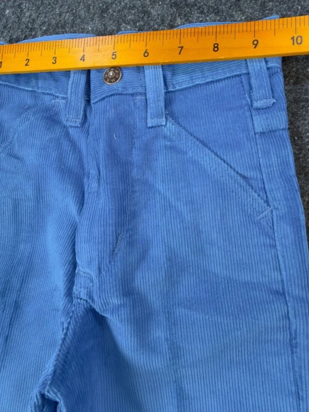 Toddy Winks Corduroy Pants Girls 4 Blue Cotton Blend Slim Vintage Deadstock NWT